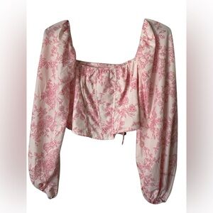 Floral Pink Women's Top